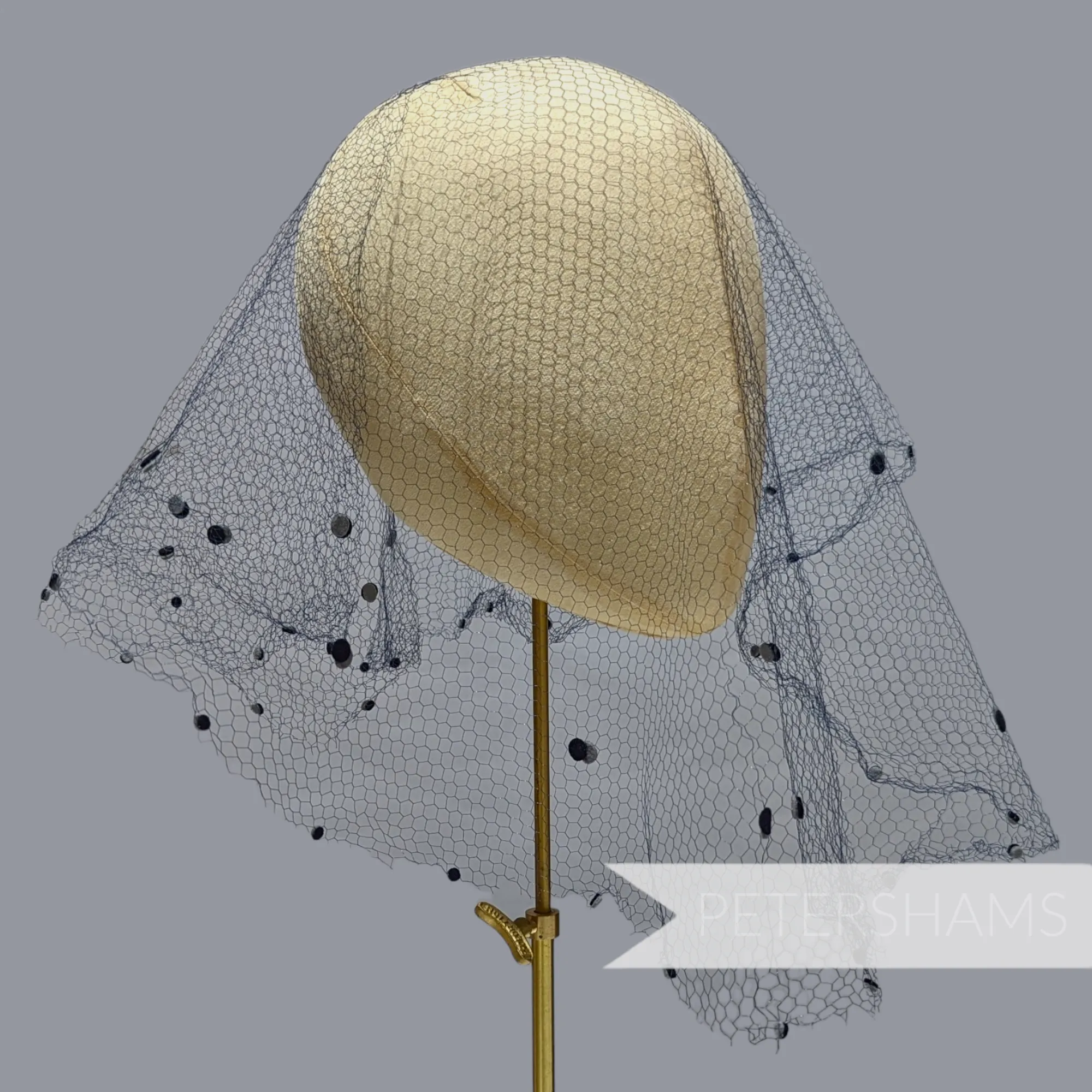 Vintage 1930's/40s Dotted Veiling Round - Eclipse