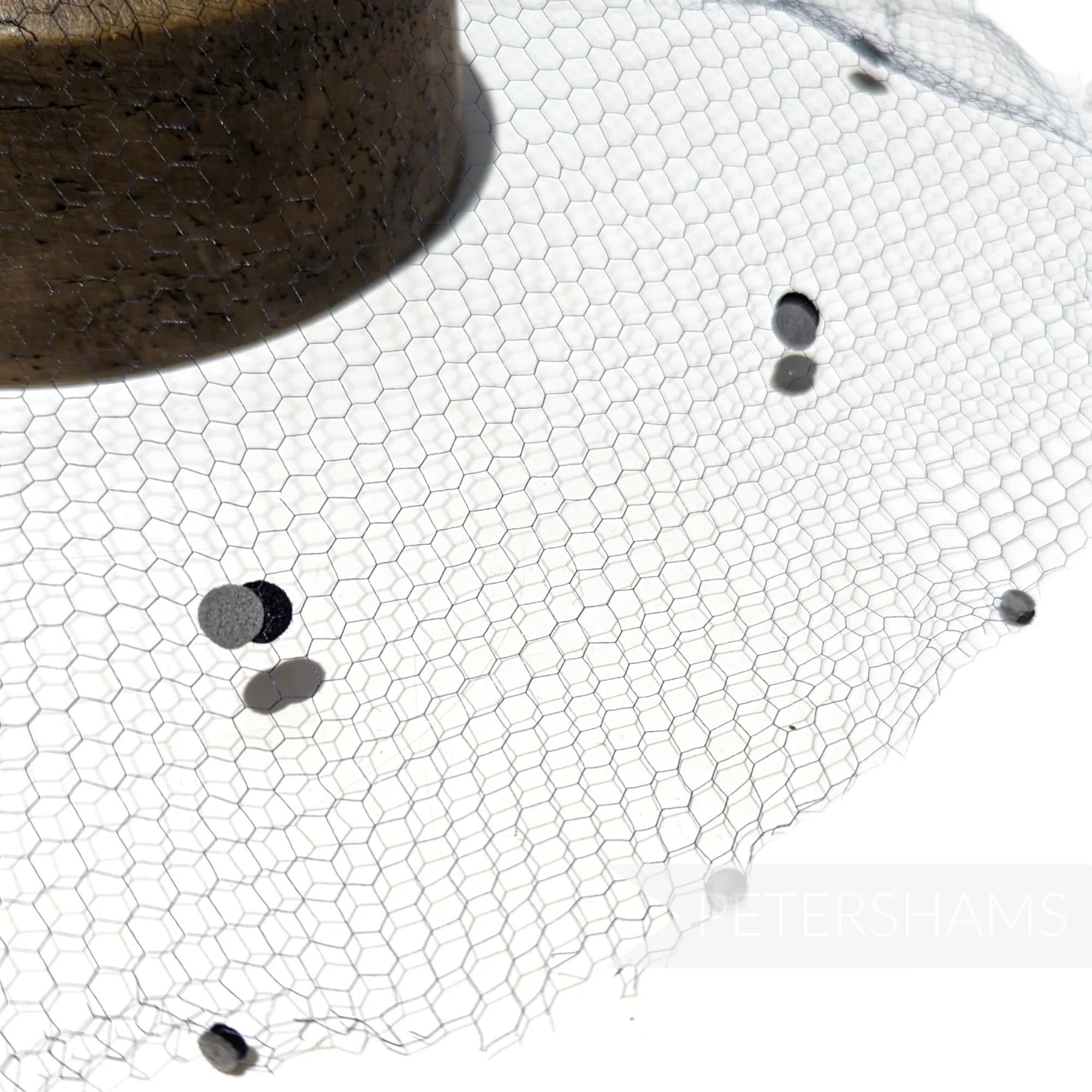 Vintage 1930's/40s Dotted Veiling Round - Eclipse