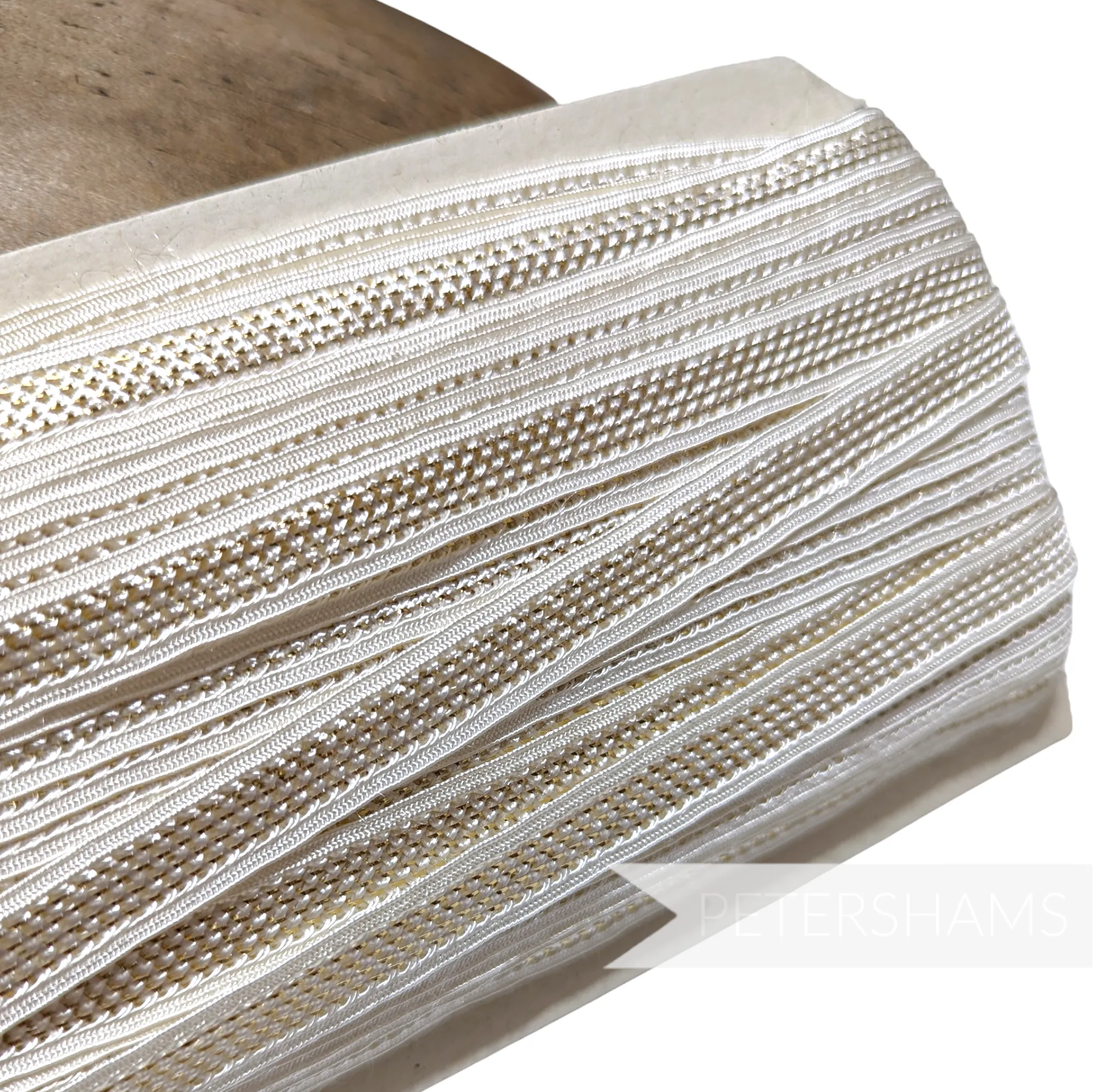 Vintage 1940's 'Nouveaute' French Shimmer Lattice Insertion Trim