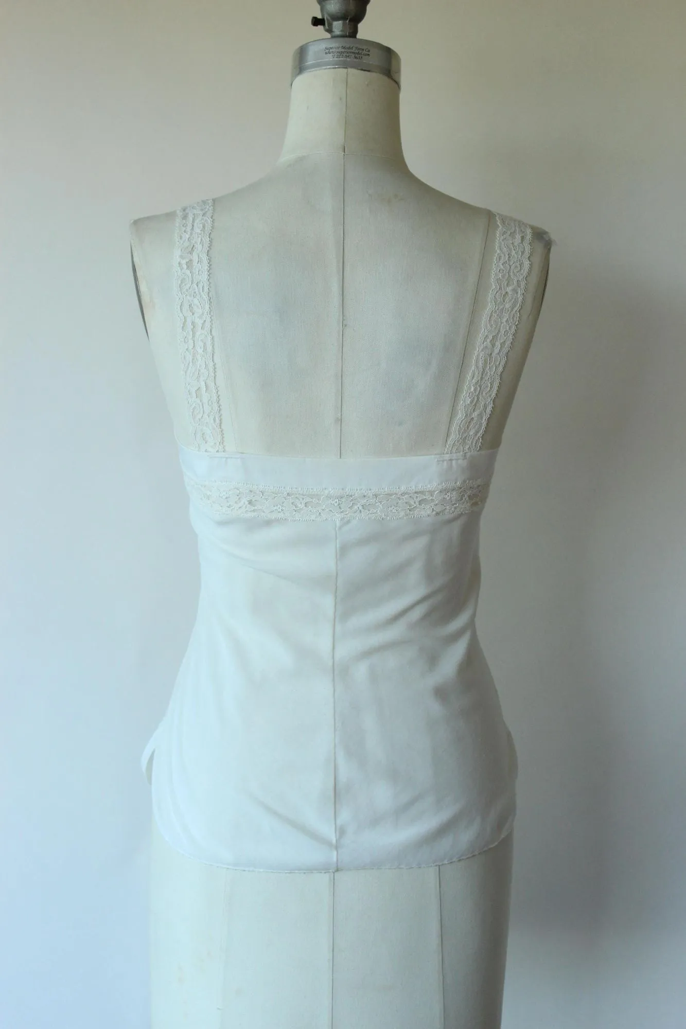 Vintage 1980s 1990s Ivory Cami Slip Top