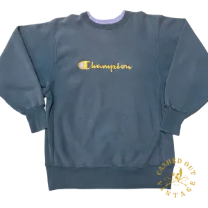 Vintage 1990's Reverse Weave Spellout Champion Crewneck Sweatshirt Size: L