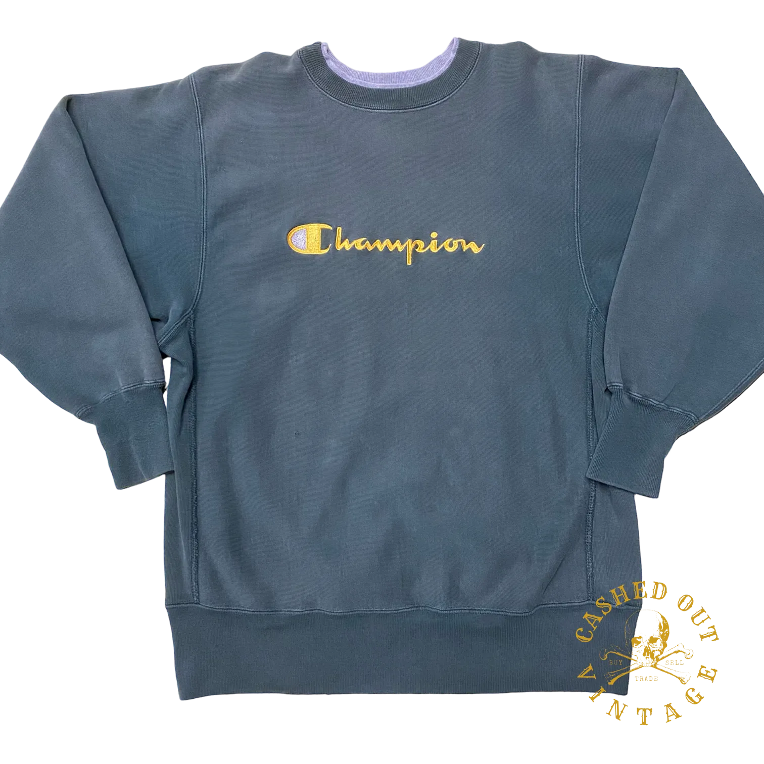 Vintage 1990's Reverse Weave Spellout Champion Crewneck Sweatshirt Size: L