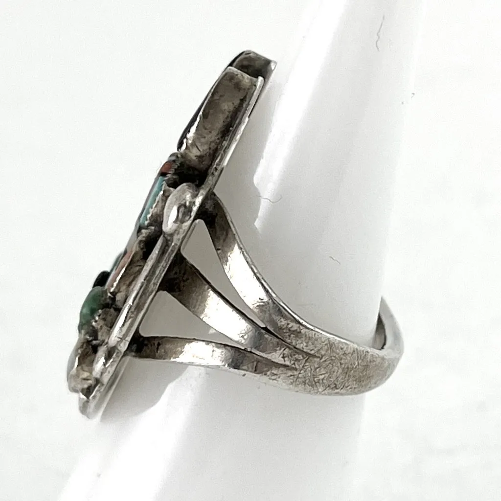Vintage Antelope Kachina Ring<br>Size: 7.5
