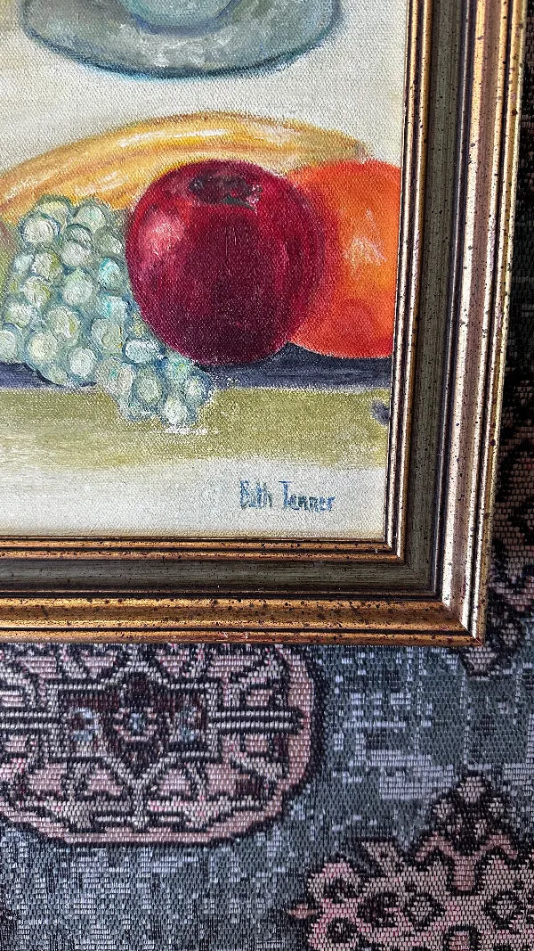 Vintage Art, Mid Century Modern,  MCM, Still Life, "fruit"