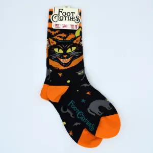 Vintage Cat Crew Socks FOOTCLOTHES