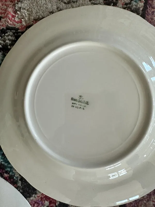Vintage Dinner Plate, Horse Riding Motif - Leaping, Trot, Road Riding