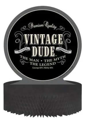 Vintage Dude Honeycomb Centerpiece