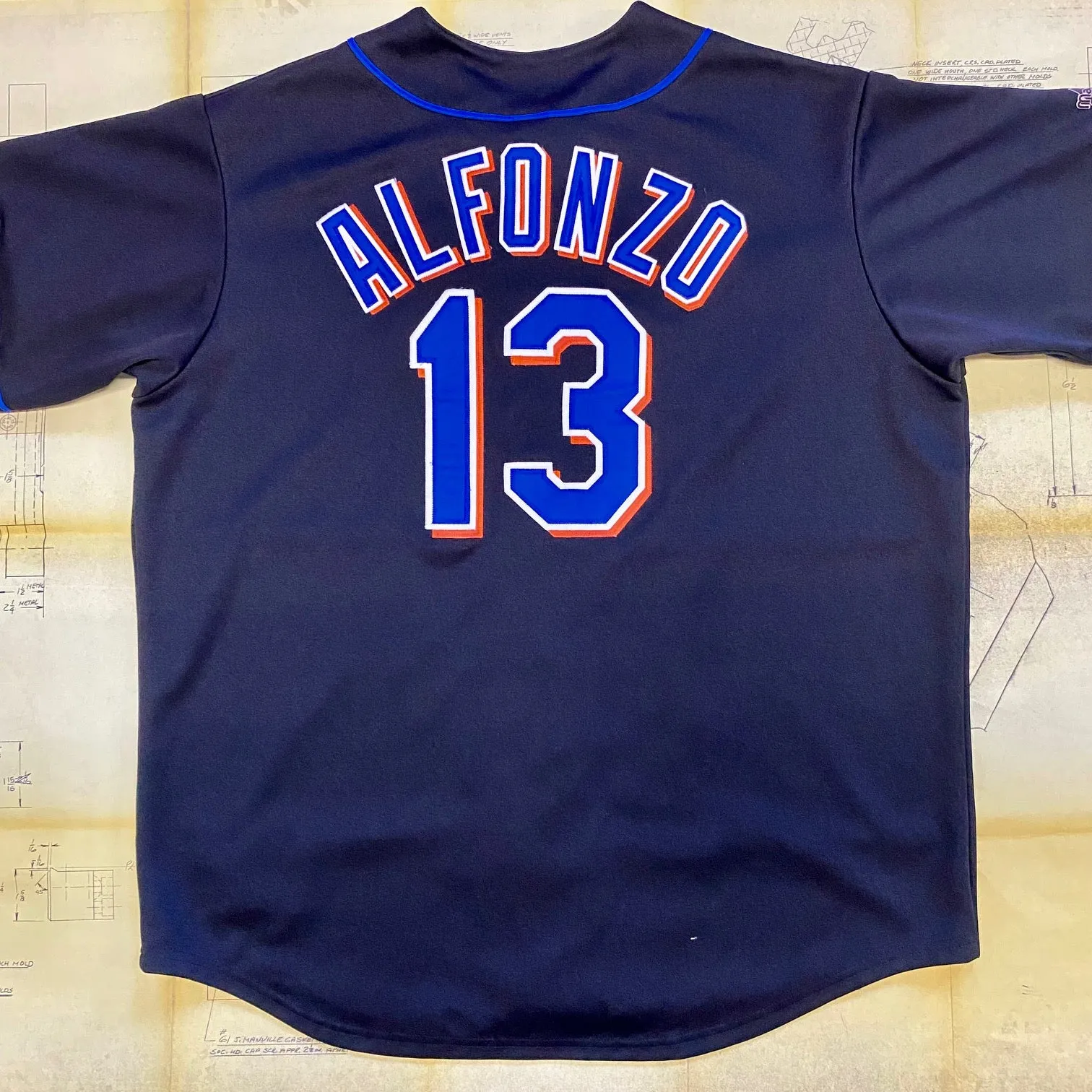 Vintage Edgardo Alfonzo NY Mets Jersey