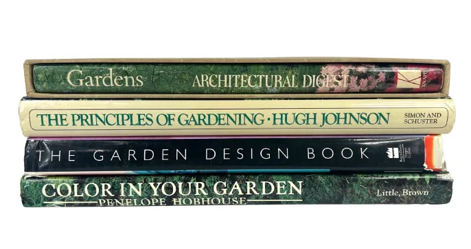 Vintage Gardening Books, Set of 4