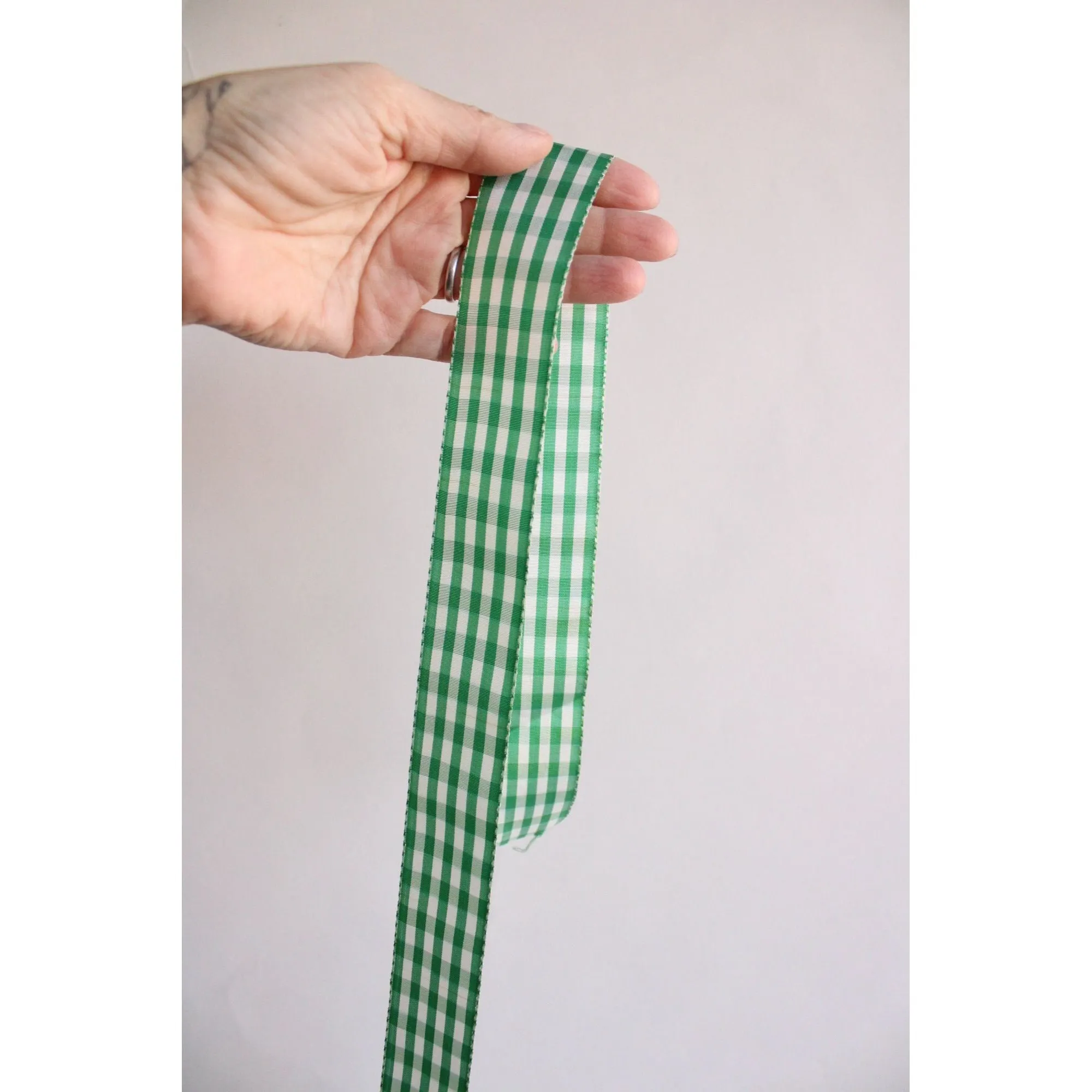 Vintage Gingham Ribbon Trim 1.5", 2 Yards