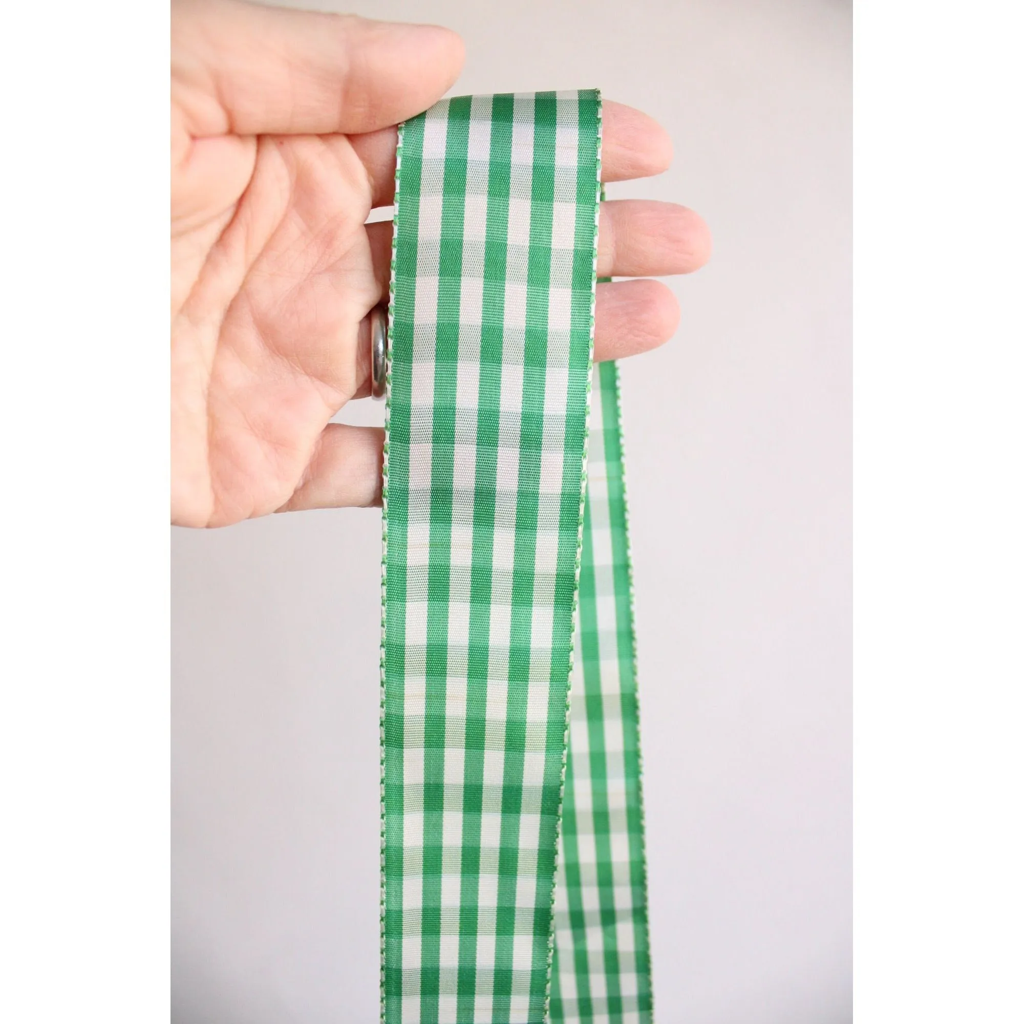 Vintage Gingham Ribbon Trim 1.5", 2 Yards
