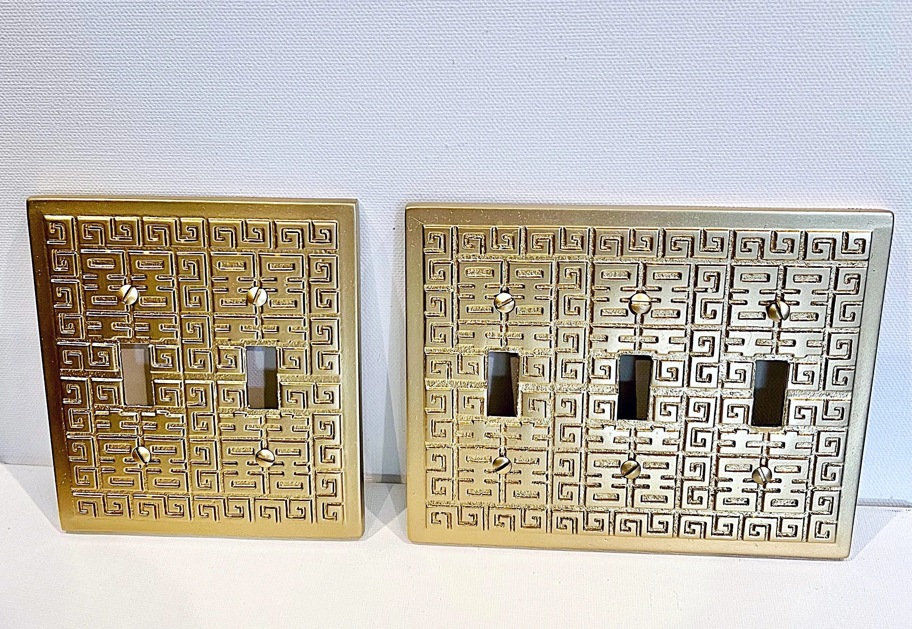 Vintage MSM Chinoiserie Gold 
Light Switch Plate Cover