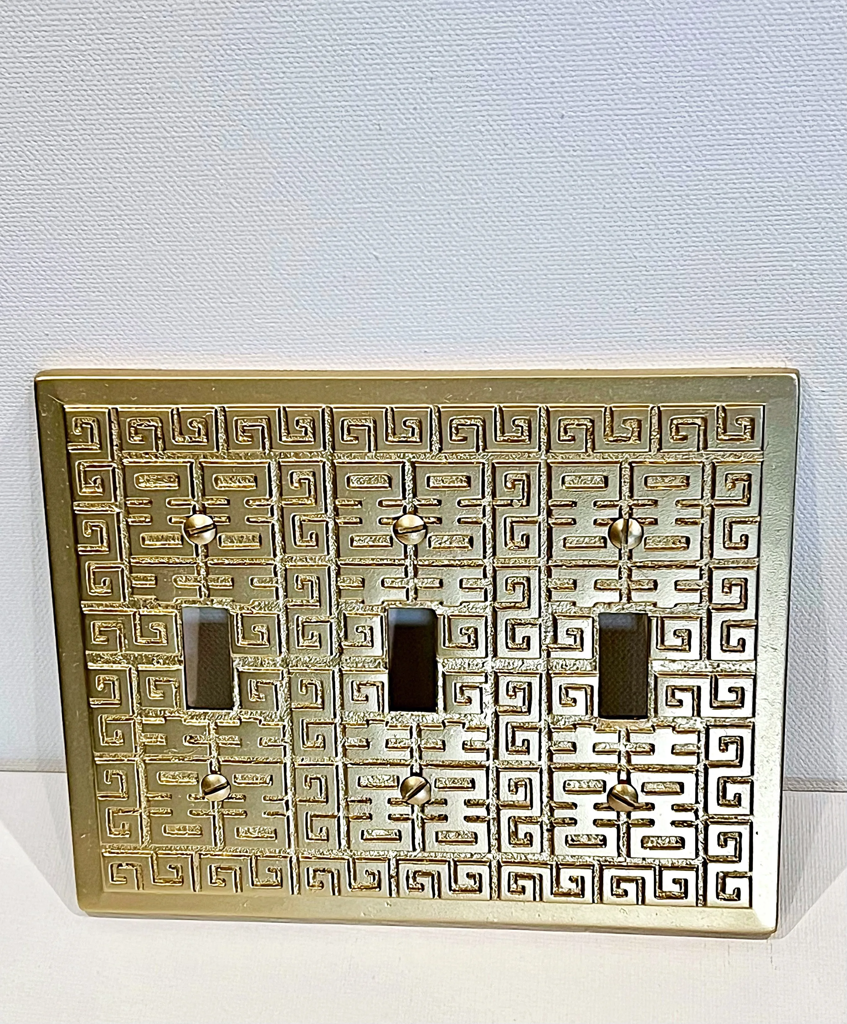 Vintage MSM Chinoiserie Gold 
Light Switch Plate Cover