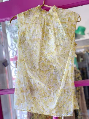 Vintage Sheer Lemon Top