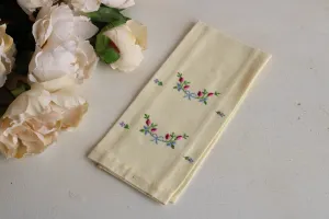 Vintage Yellow Fingertip Towel