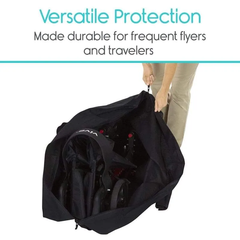 Vive Health Rollator Travel Bag and Transport Chairs Cover for Car & Airplane Traveling