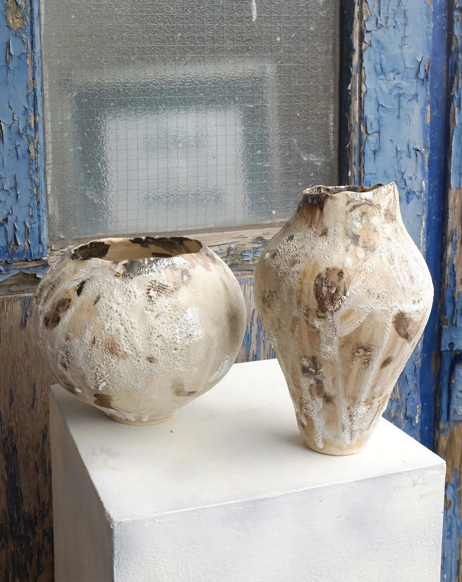 Volcanic Lace Moonjar Vase