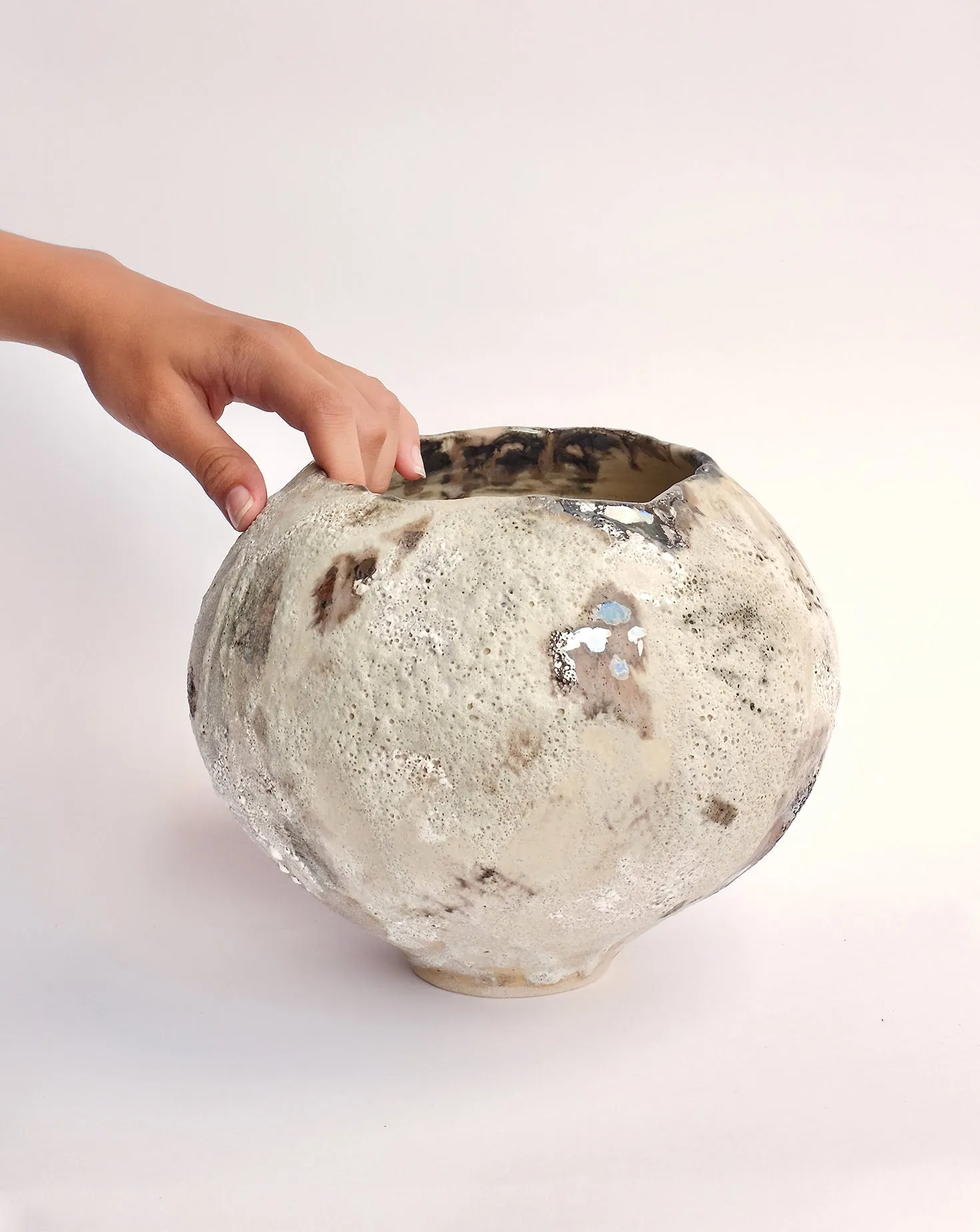 Volcanic Lace Moonjar Vase