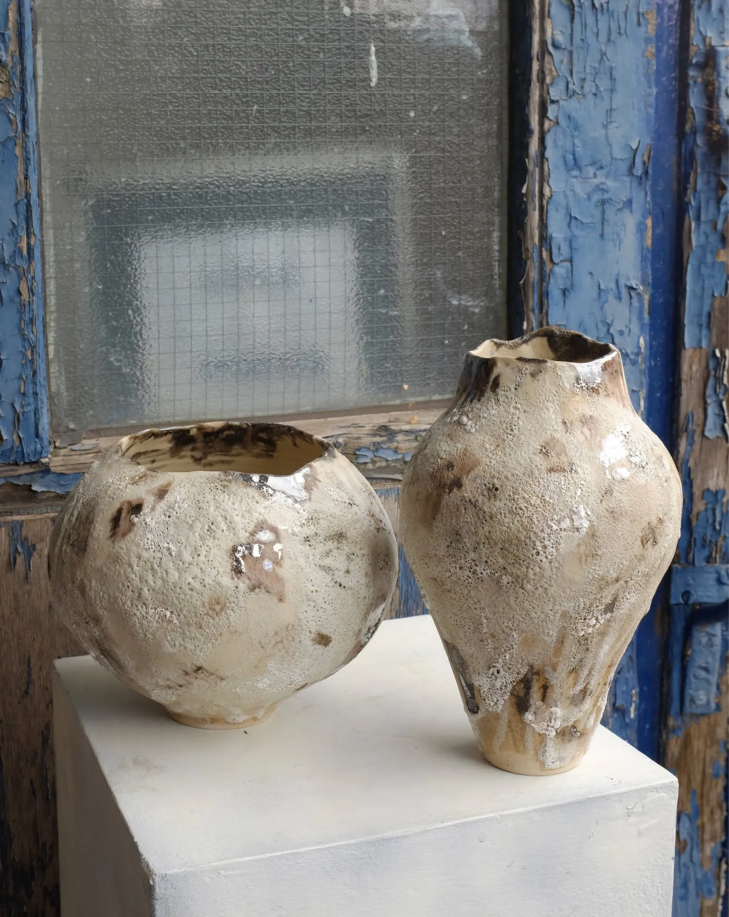 Volcanic Lace Moonjar Vase