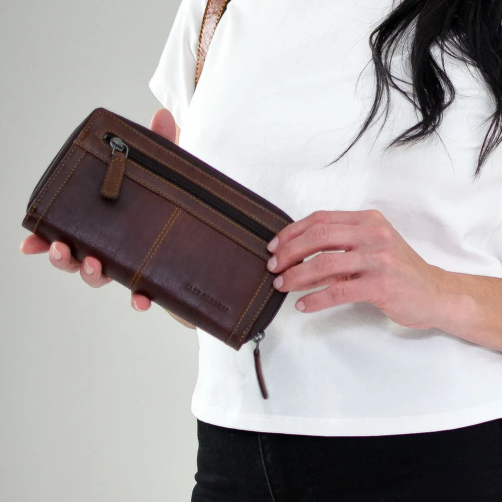 Voyager Large Zip-Around Travel Wallet #7724