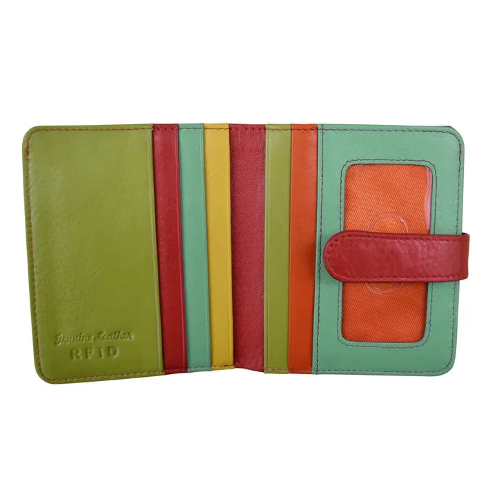 Wallet Small Bifold Citrus Leather RFID Blocking 7301