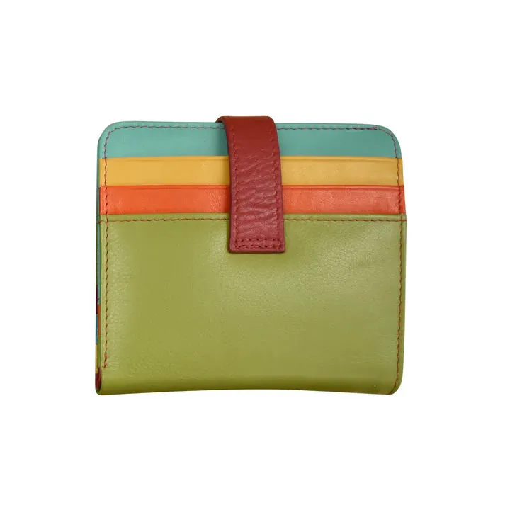 Wallet Small Bifold Citrus Leather RFID Blocking 7301
