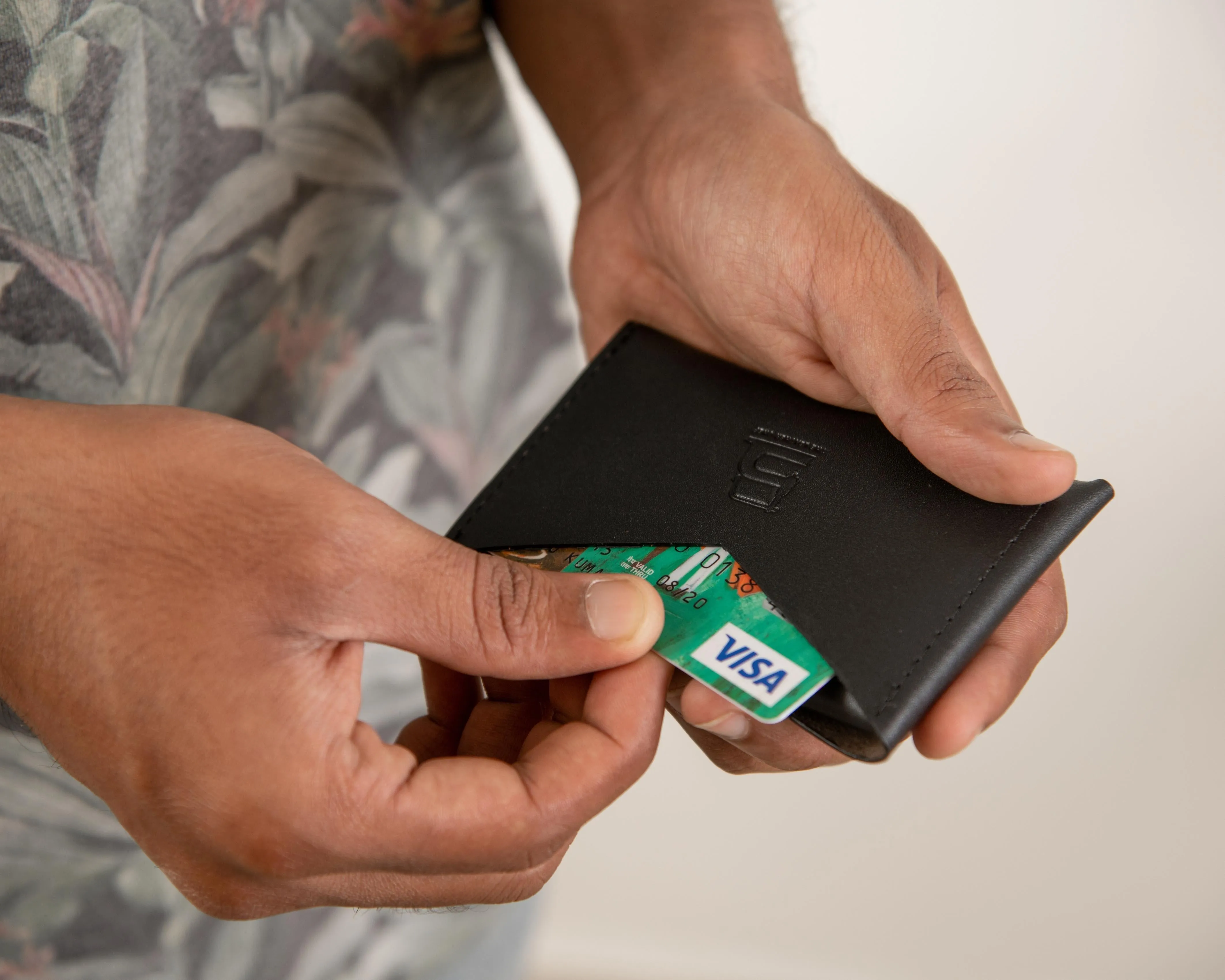 Wave Card   Coin Wallet - BLACK