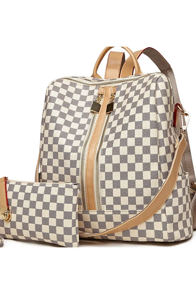 Westwood Checkered Backpack