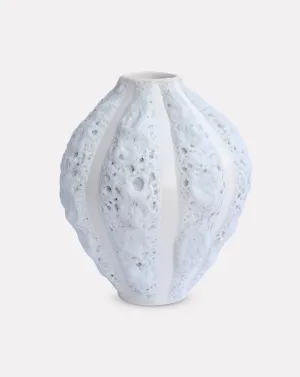 White Stripe Tulip Vase II