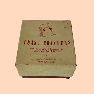 Witty Vintage Coasters, Set of 12