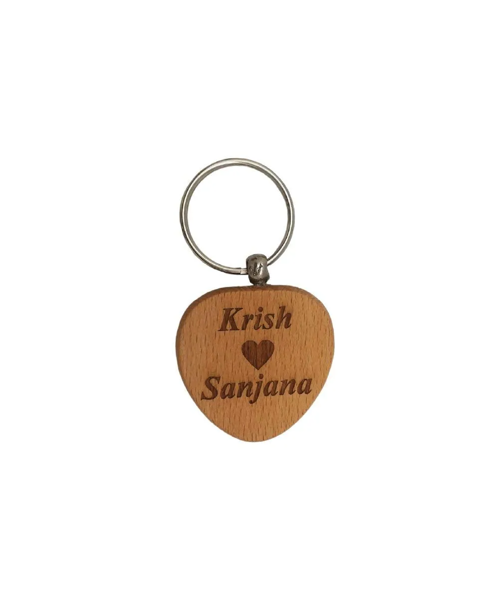 Wooden Engraved Keychain