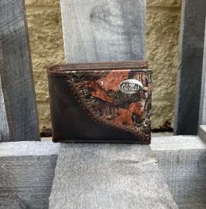 Zep-Pro IWT1FNC-OLEMS University of Mississippi 1/2 Mossy Oak Camo/Brown Bi-fold Wallet