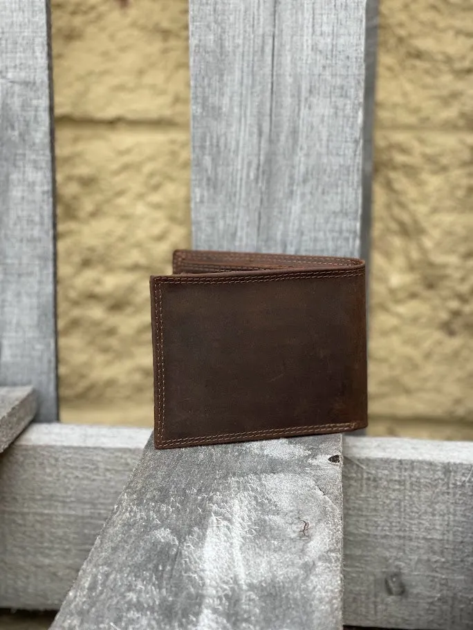 Zep-Pro IWT1FNC-OLEMS University of Mississippi 1/2 Mossy Oak Camo/Brown Bi-fold Wallet