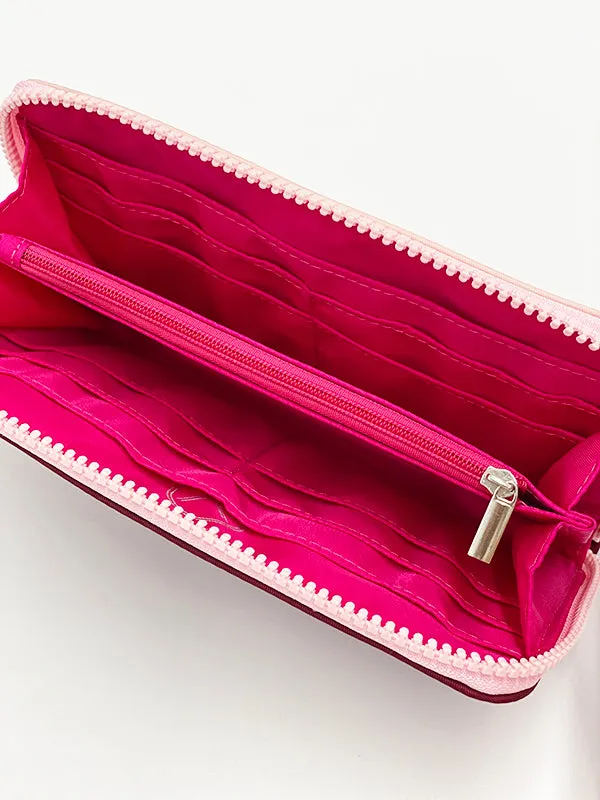 Zip-around wallet Plum Caspia