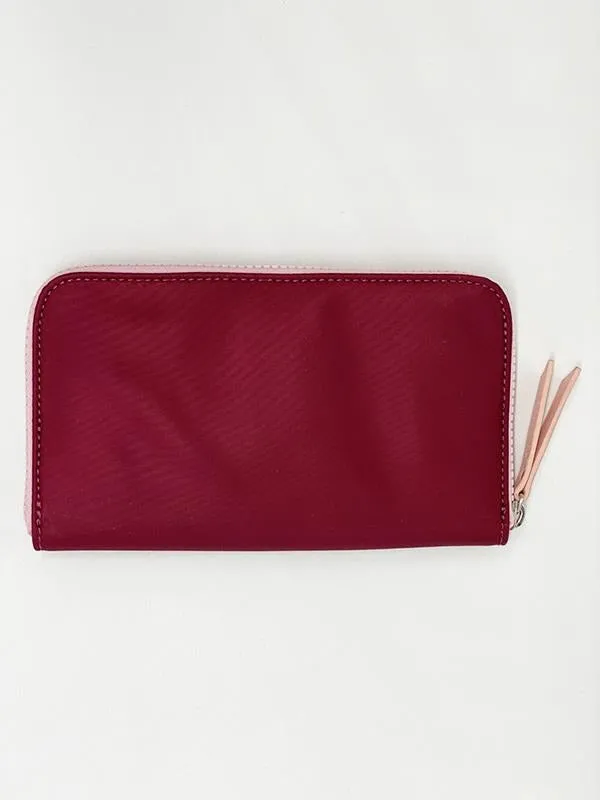 Zip-around wallet Plum Caspia