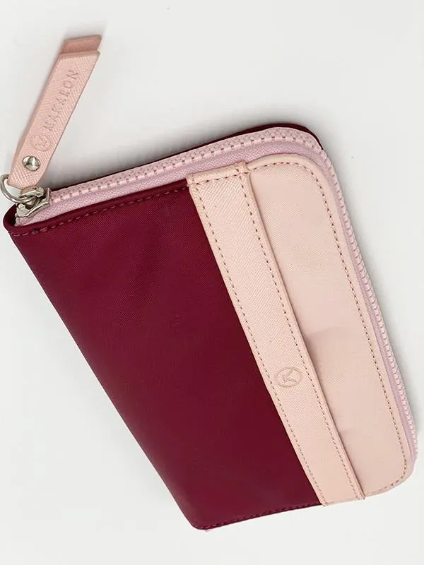 Zip-around wallet Plum Caspia
